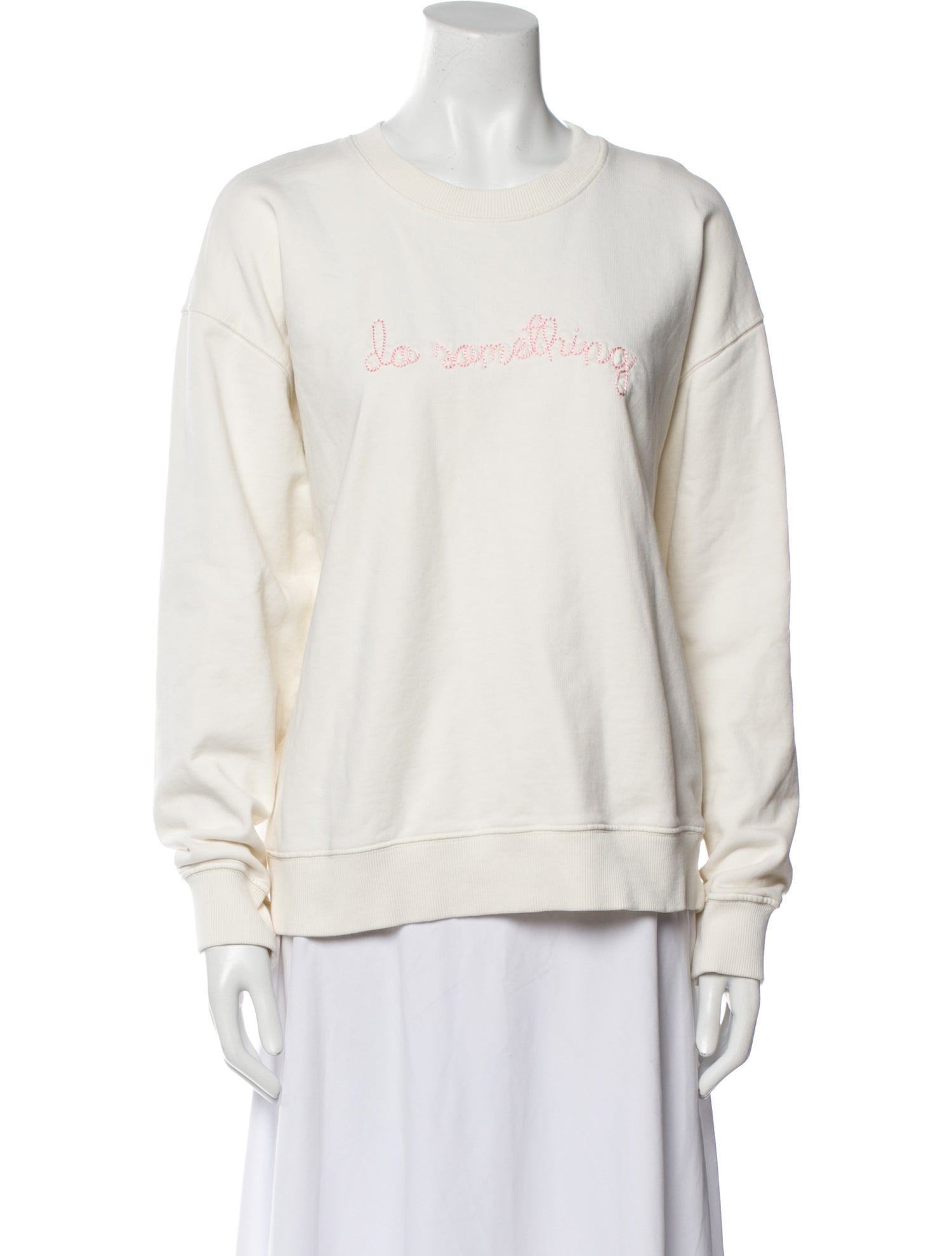 Lingua Franca Crew Neck Long Sleeve Sweatshirt