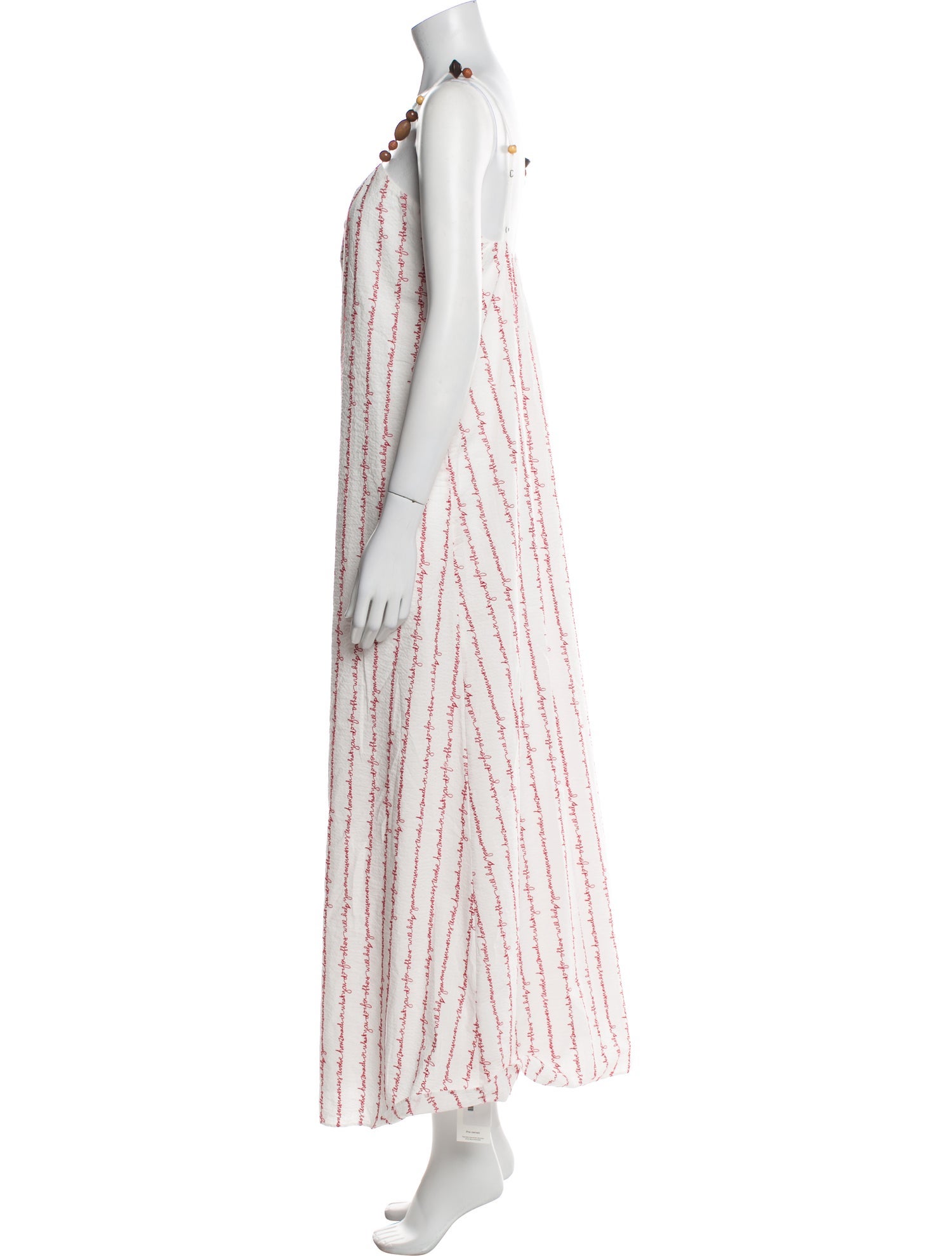 Lingua Franca Striped Long Dress