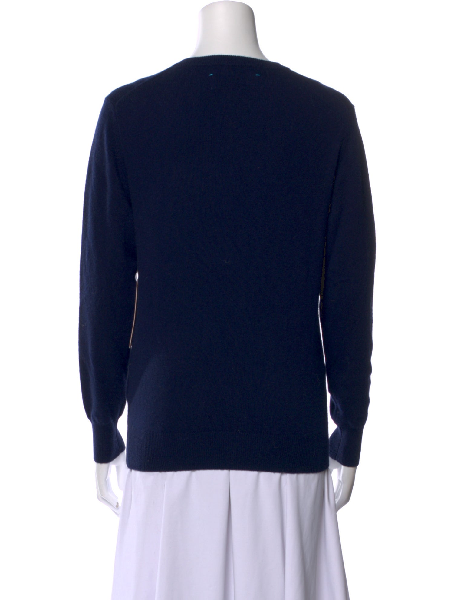 Lingua Franca Cashmere Graphic Print Sweater