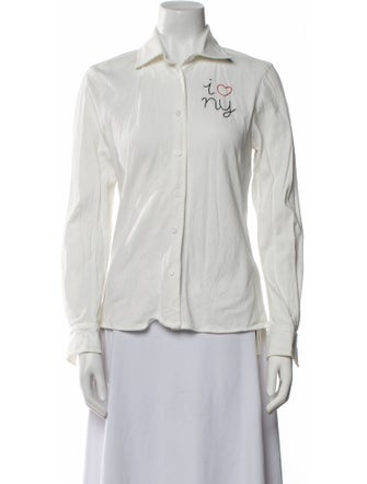 Lingua Franca Long Sleeve Button-Up Top