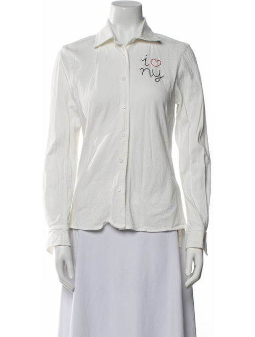 Lingua Franca Long Sleeve Button-Up Top