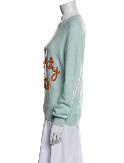 Lingua Franca Cashmere Graphic Print Sweater