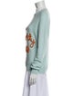 Lingua Franca Cashmere Graphic Print Sweater