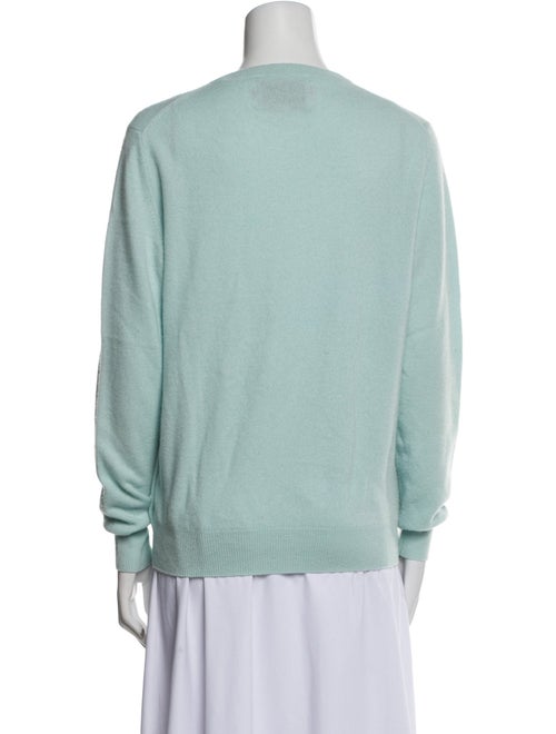 Lingua Franca Cashmere Graphic Print Sweater