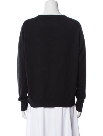 Lingua Franca Graphic Print Crew Neck Sweater