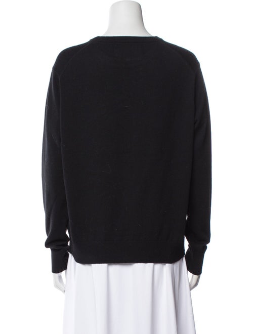 Lingua Franca Graphic Print Crew Neck Sweater