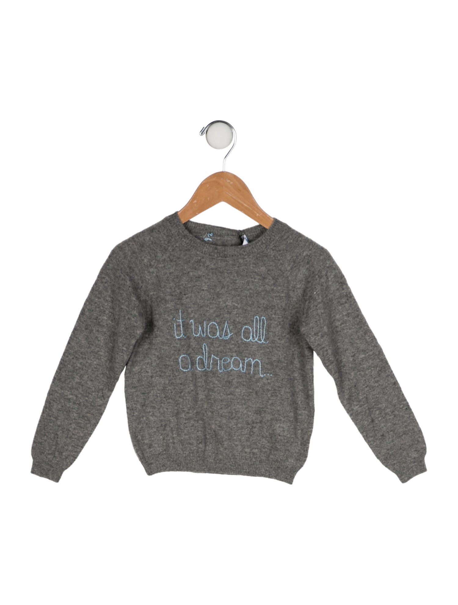 Lingua Franca Embroidered Crewneck Sweater