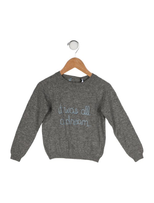 Lingua Franca Embroidered Crewneck Sweater