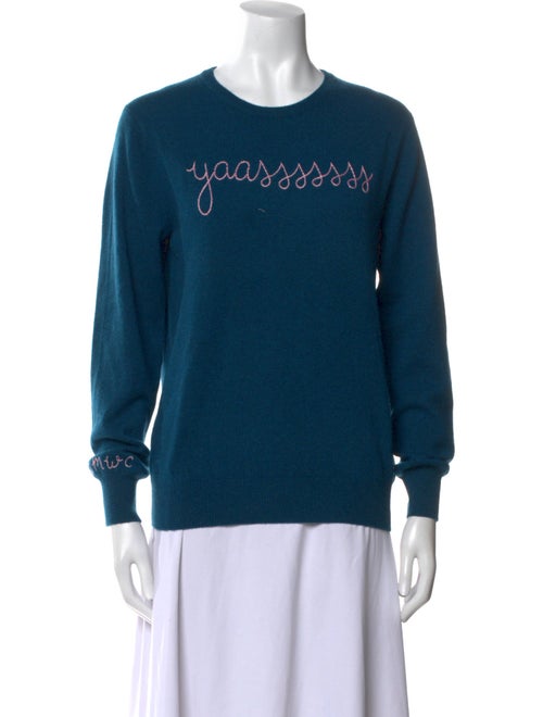 Lingua Franca Cashmere Graphic Print Sweater