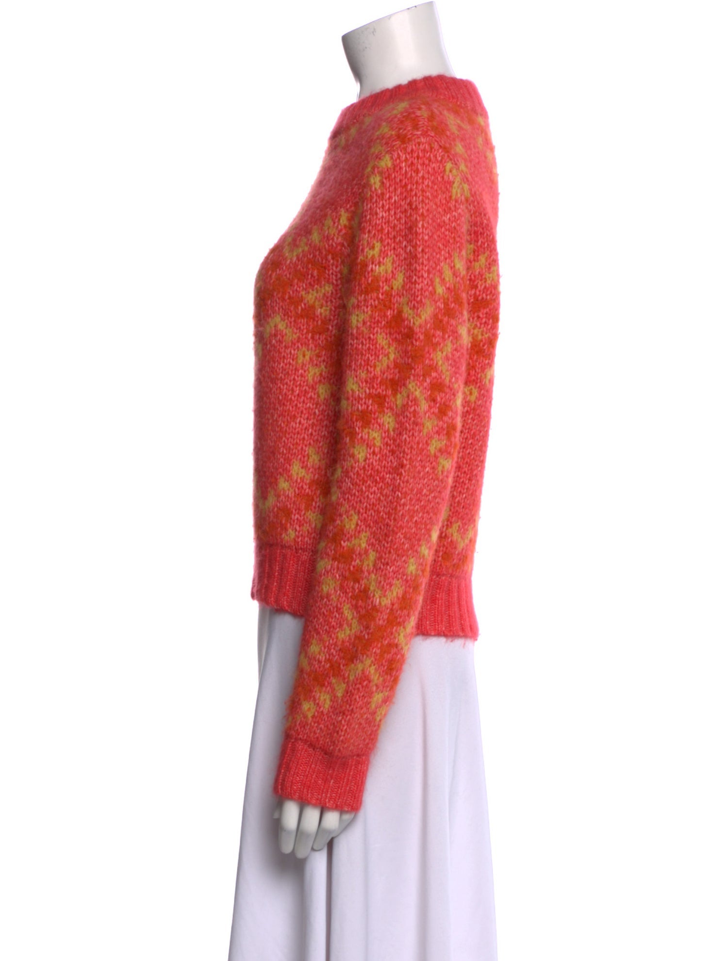 Lingua Franca Alpaca Printed Sweater