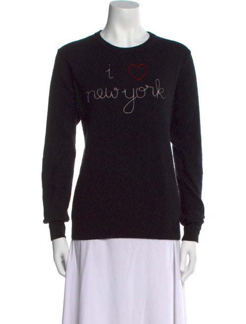 Lingua Franca Cashmere Graphic Print Sweater