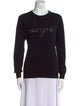 Lingua Franca Cashmere Graphic Print Sweater