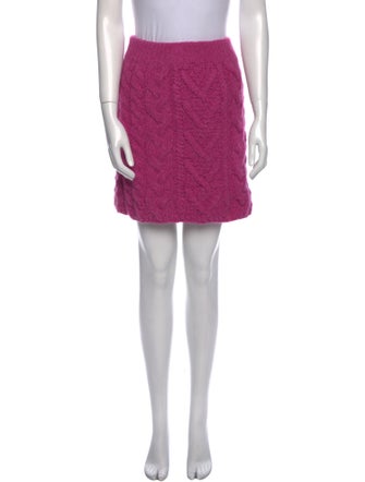 Lingua Franca Baby Alpaca Mini Skirt