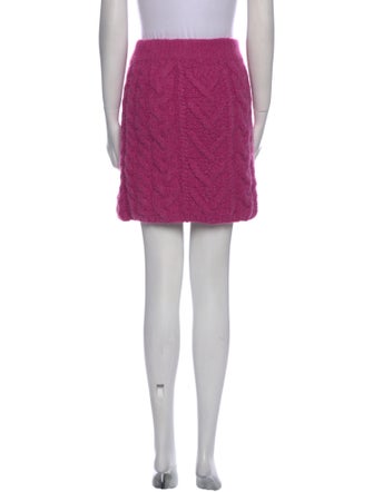 Lingua Franca Baby Alpaca Mini Skirt