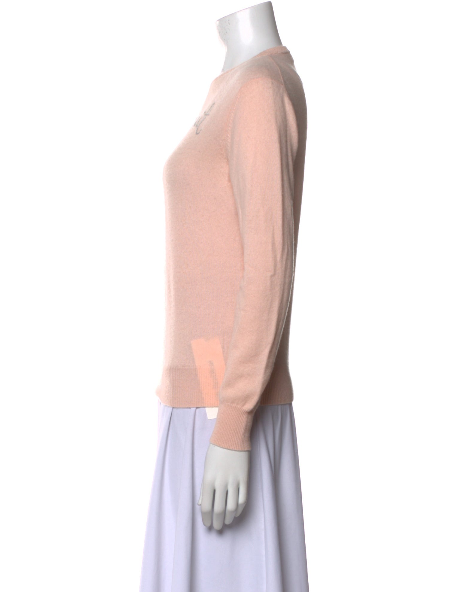 Lingua Franca Cashmere Graphic Print Sweater