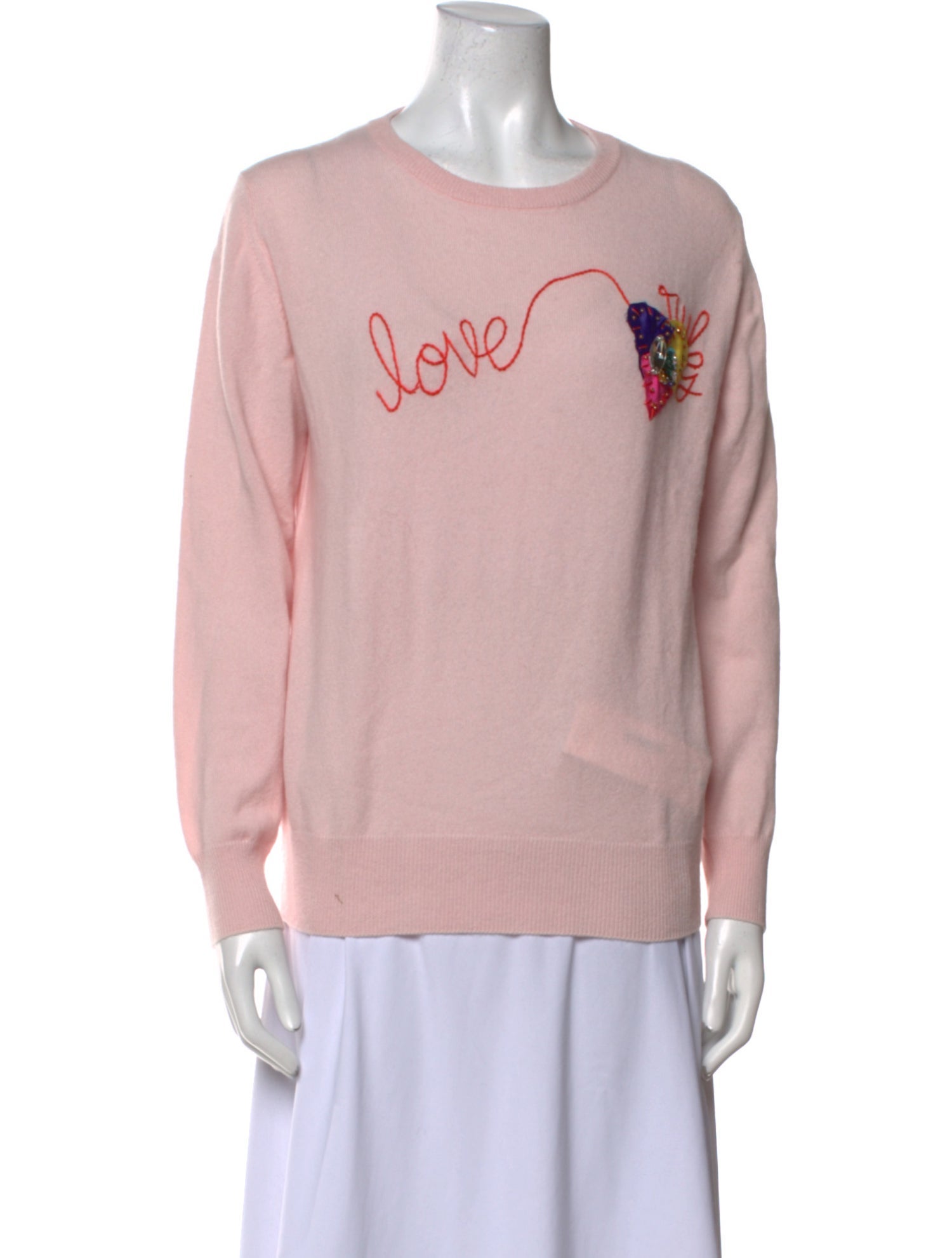 Lingua Franca Cashmere Graphic Print Sweatshirt w/ Tags