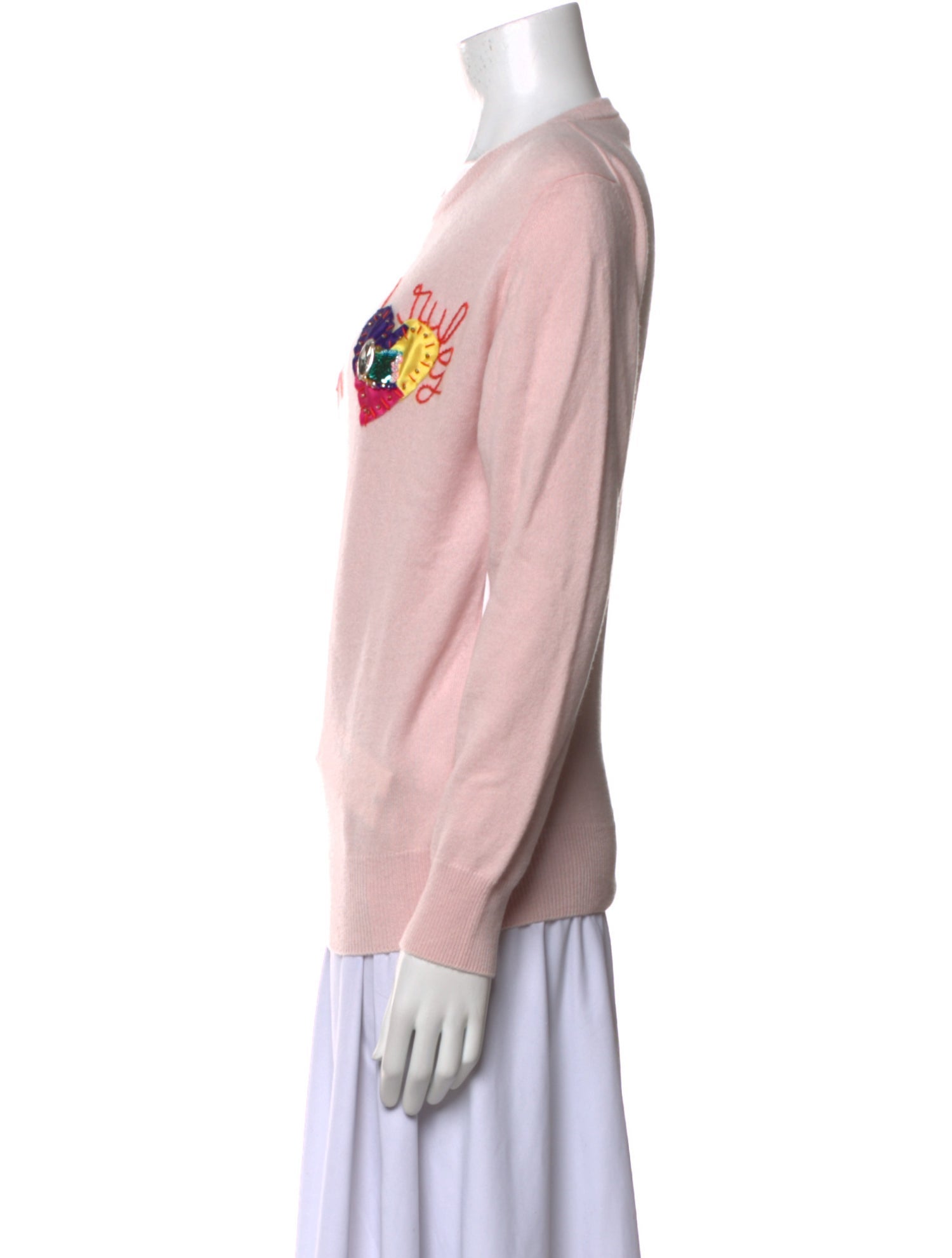 Lingua Franca Cashmere Graphic Print Sweatshirt w/ Tags