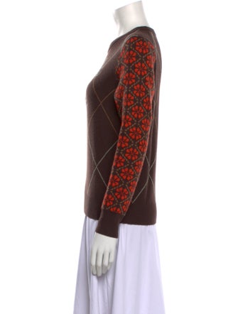 Lingua Franca Wool Printed Sweater