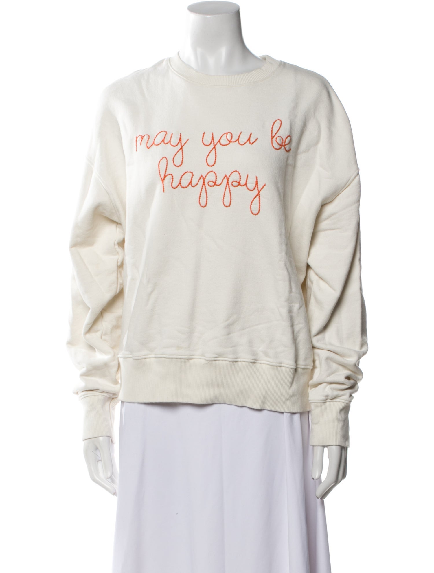 Lingua Franca Crew Neck Long Sleeve Sweatshirt