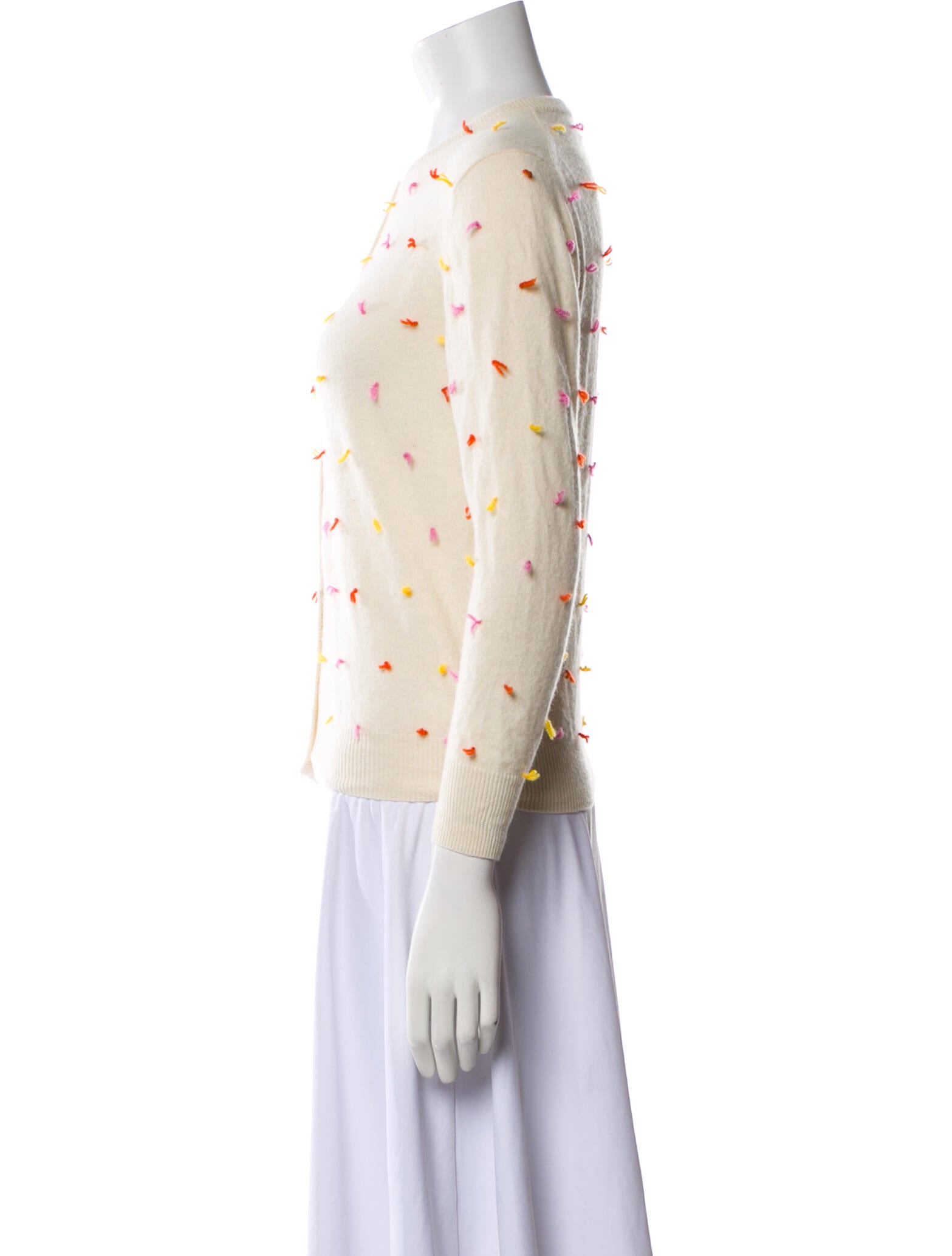 Lingua Franca Cashmere Printed Sweater