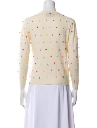 Lingua Franca Cashmere Printed Sweater