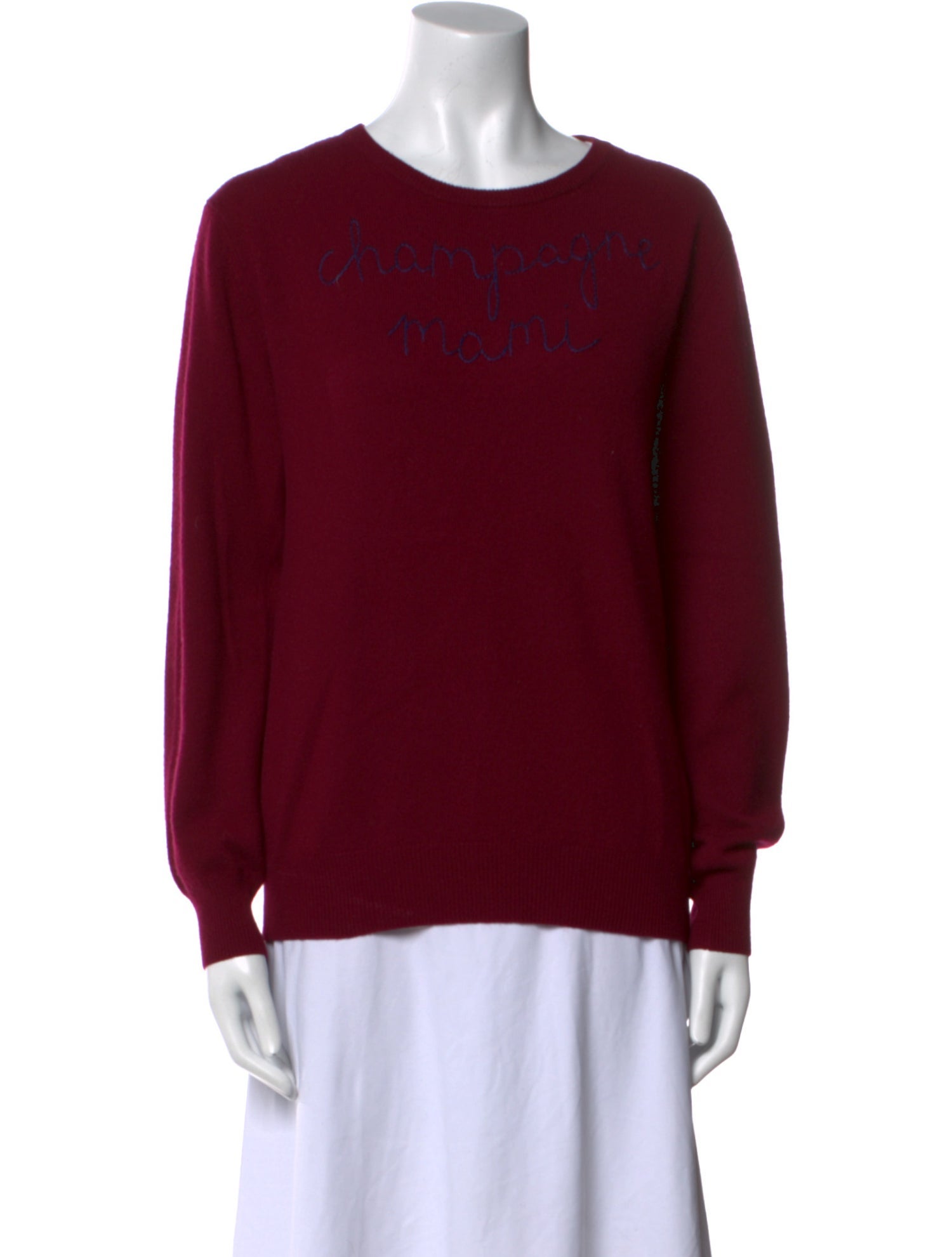 Lingua Franca Cashmere Graphic Print Sweater