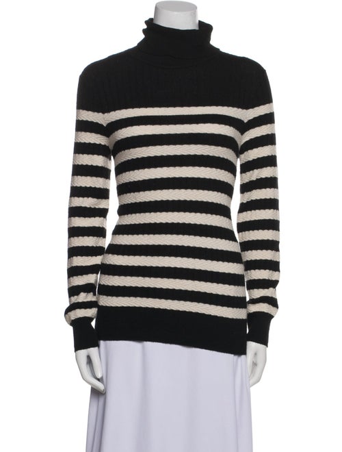 Lingua Franca Striped Turtleneck Sweater