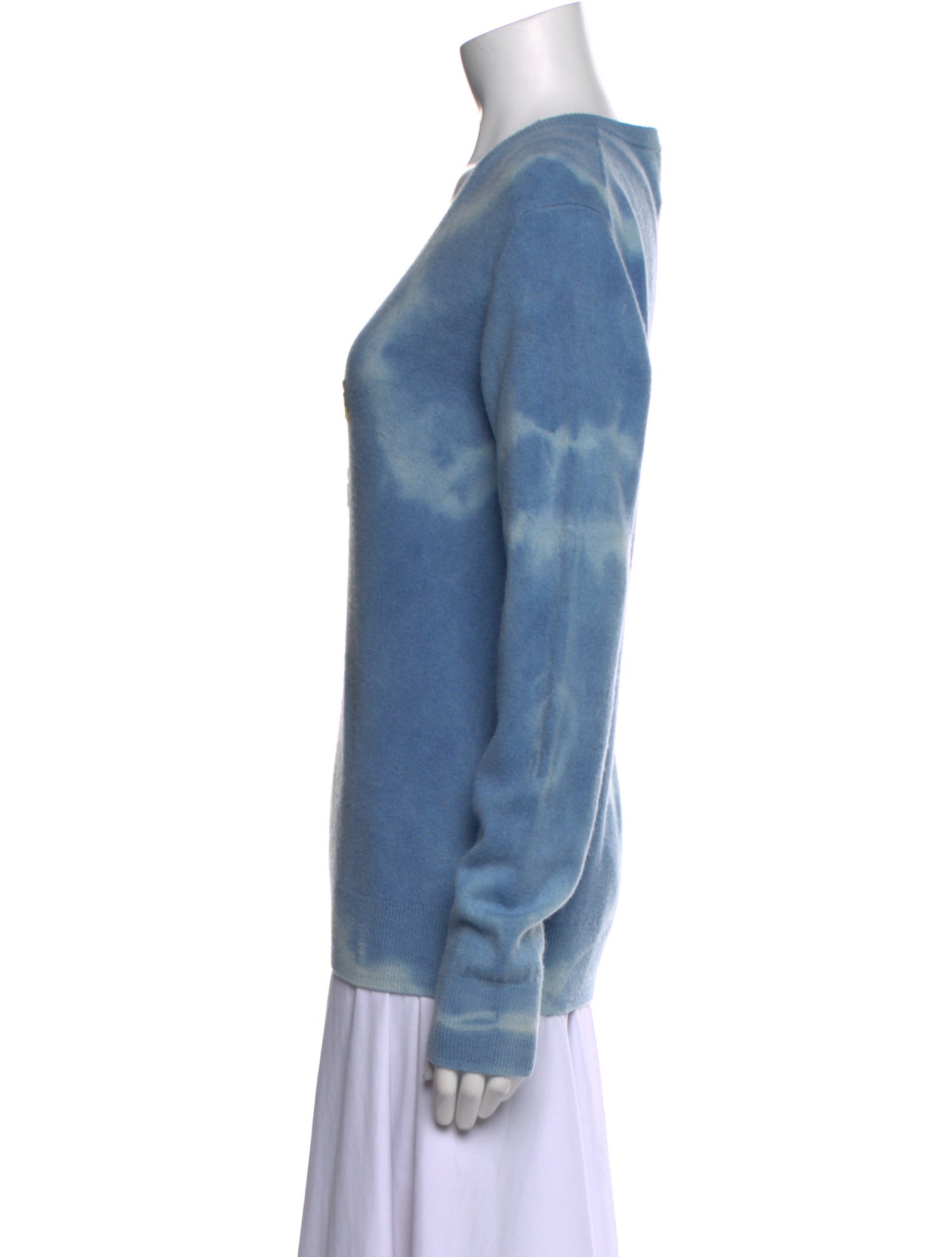 Lingua Franca Cashmere Tie-Dye Print Sweater