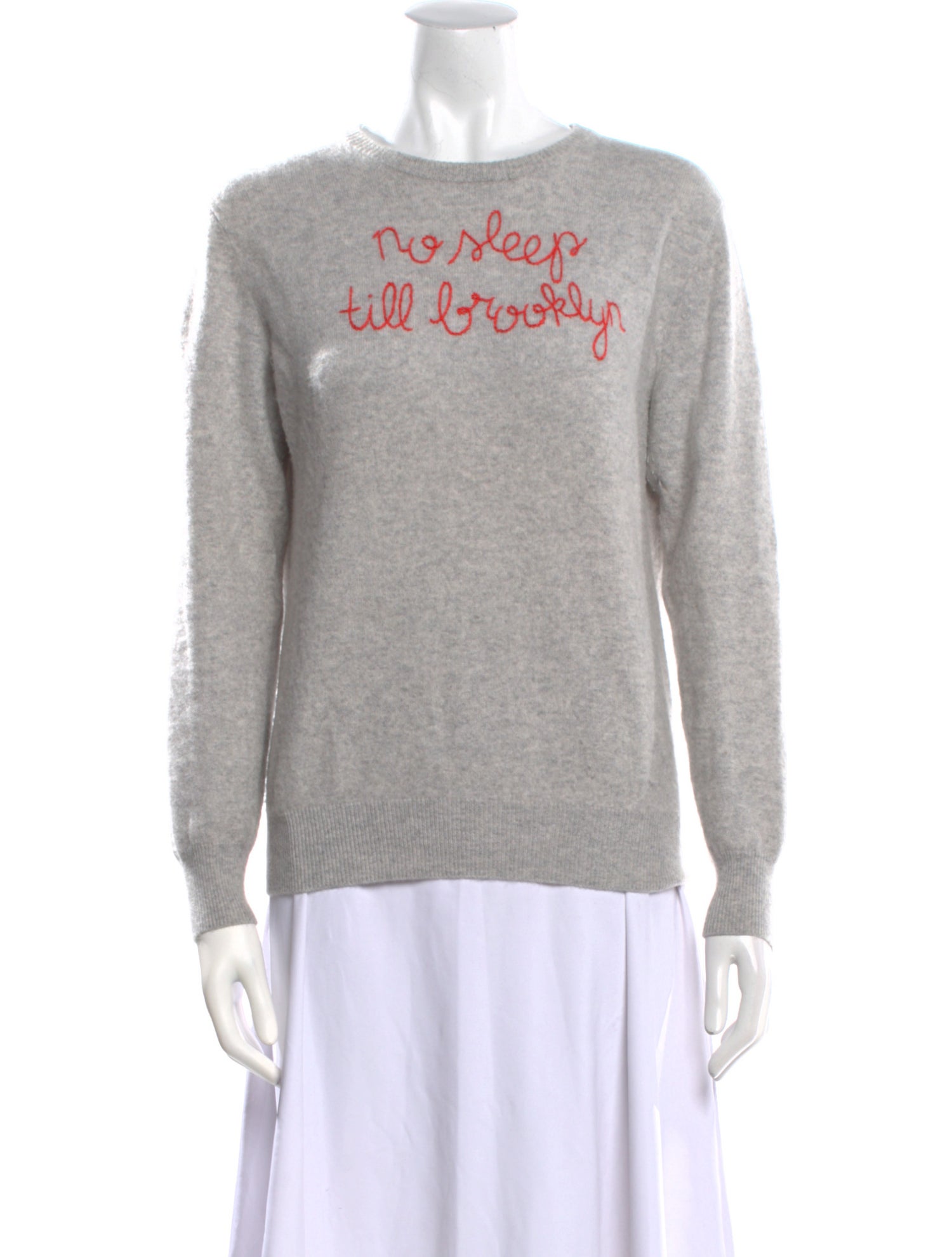 Lingua Franca Cashmere Graphic Print Sweater
