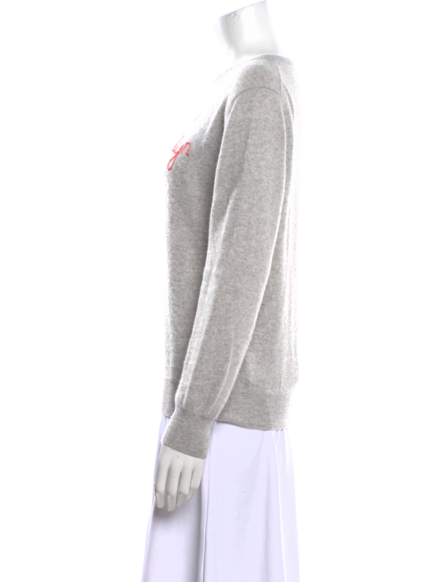 Lingua Franca Cashmere Graphic Print Sweater