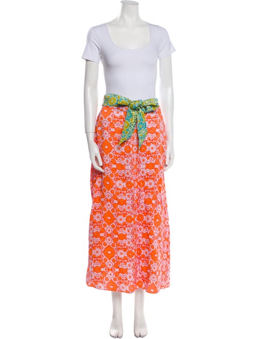 Lingua Franca Printed Keyhole Accent Skirt Set