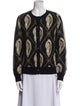 Lingua Franca Wool Printed Sweater