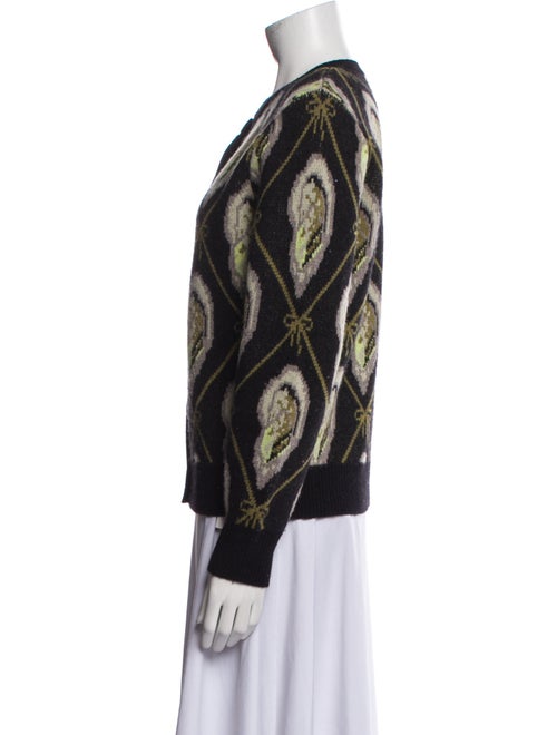 Lingua Franca Wool Printed Sweater