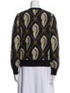 Lingua Franca Wool Printed Sweater