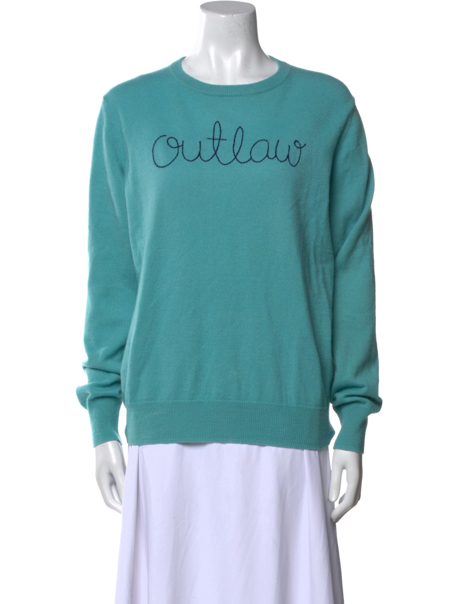 Lingua Franca Cashmere Graphic Print Sweater