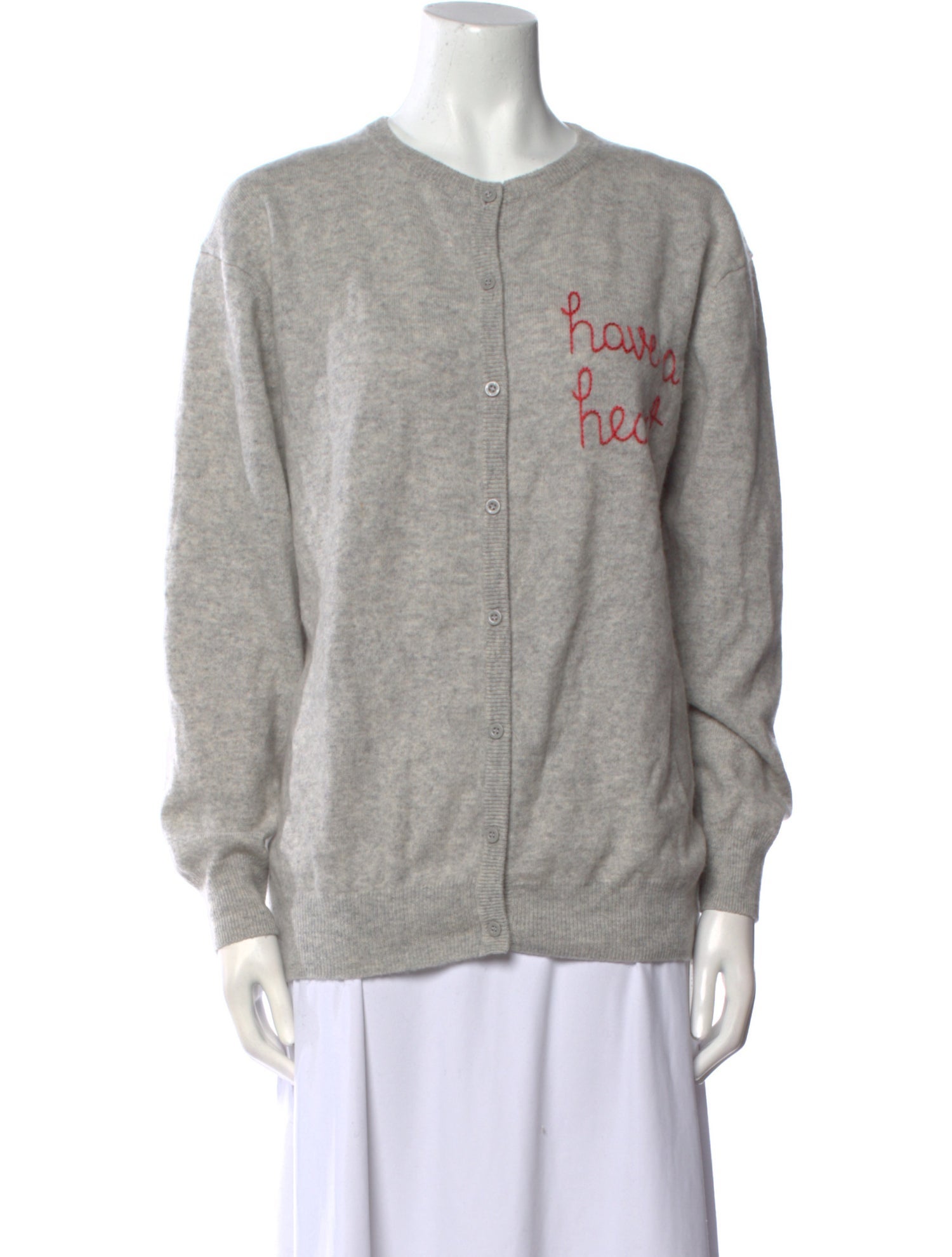 Lingua Franca Cashmere Crew Neck Sweater