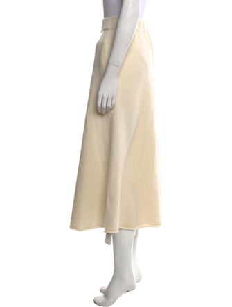 Lingua Franca Cashmere Midi Length Skirt