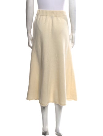 Lingua Franca Cashmere Midi Length Skirt