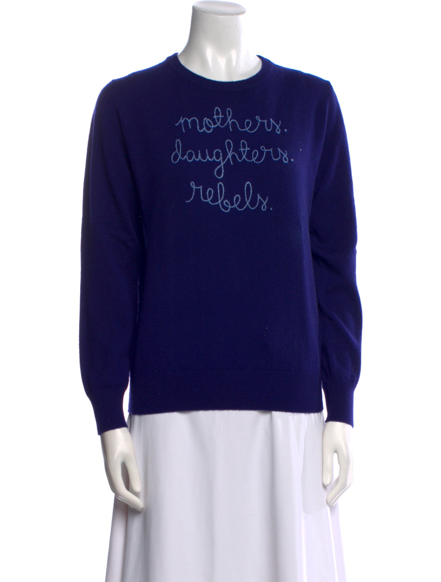 Lingua Franca Cashmere Graphic Print Sweater