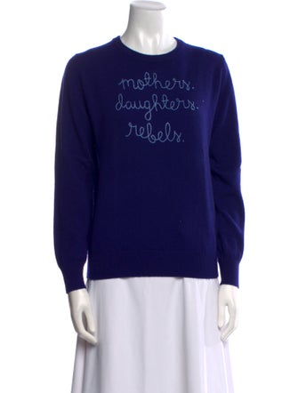 Lingua Franca Cashmere Graphic Print Sweater