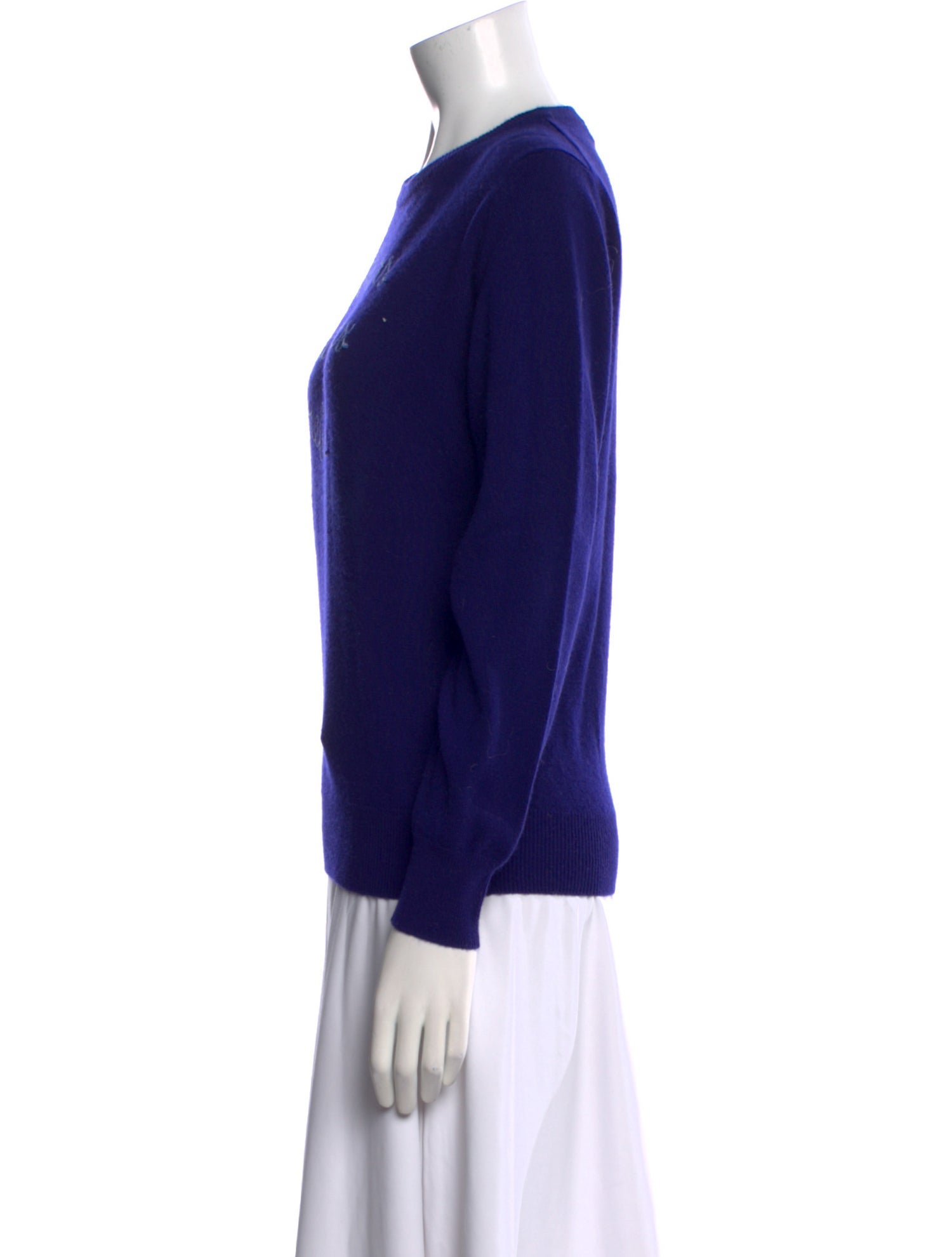 Lingua Franca Cashmere Graphic Print Sweater