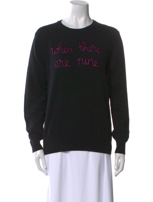 Lingua Franca Cashmere Graphic Print Sweater