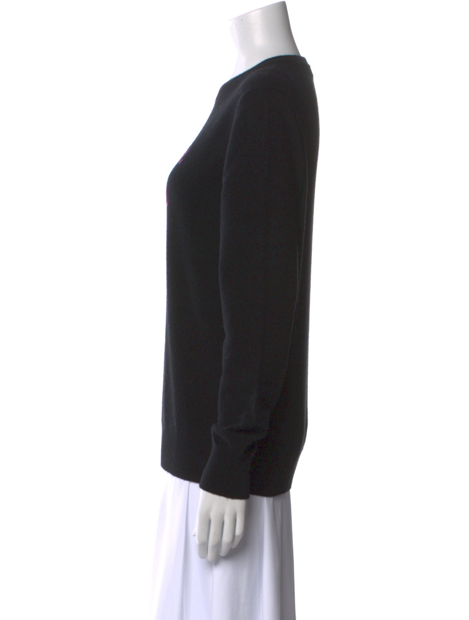 Lingua Franca Cashmere Graphic Print Sweater