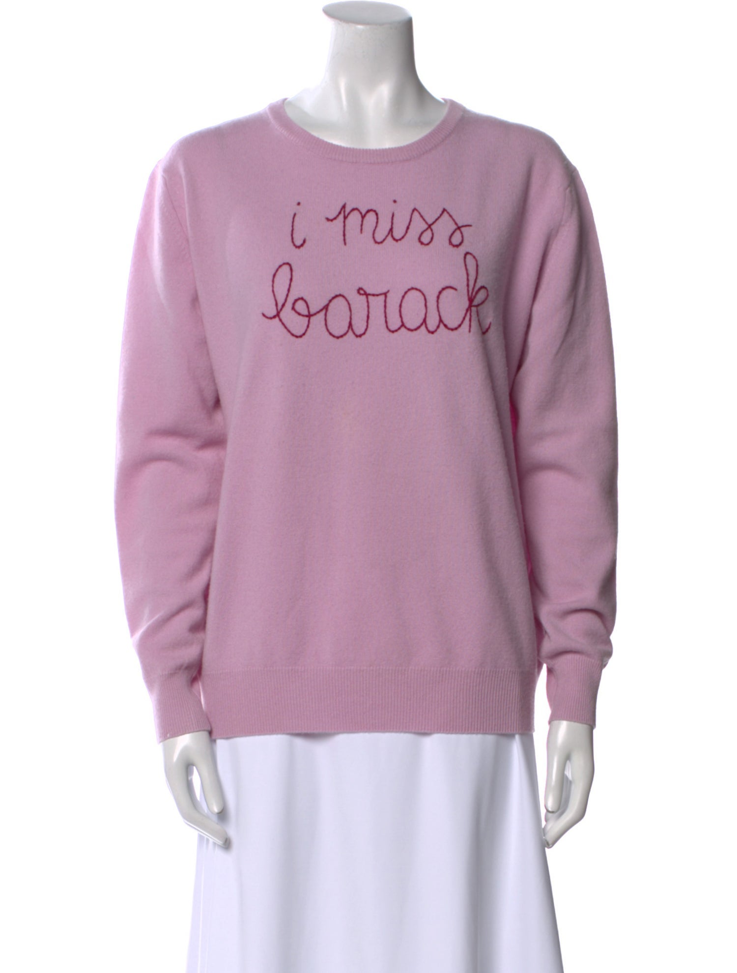 Lingua Franca Cashmere Graphic Print Sweater