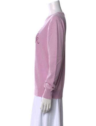 Lingua Franca Cashmere Graphic Print Sweater