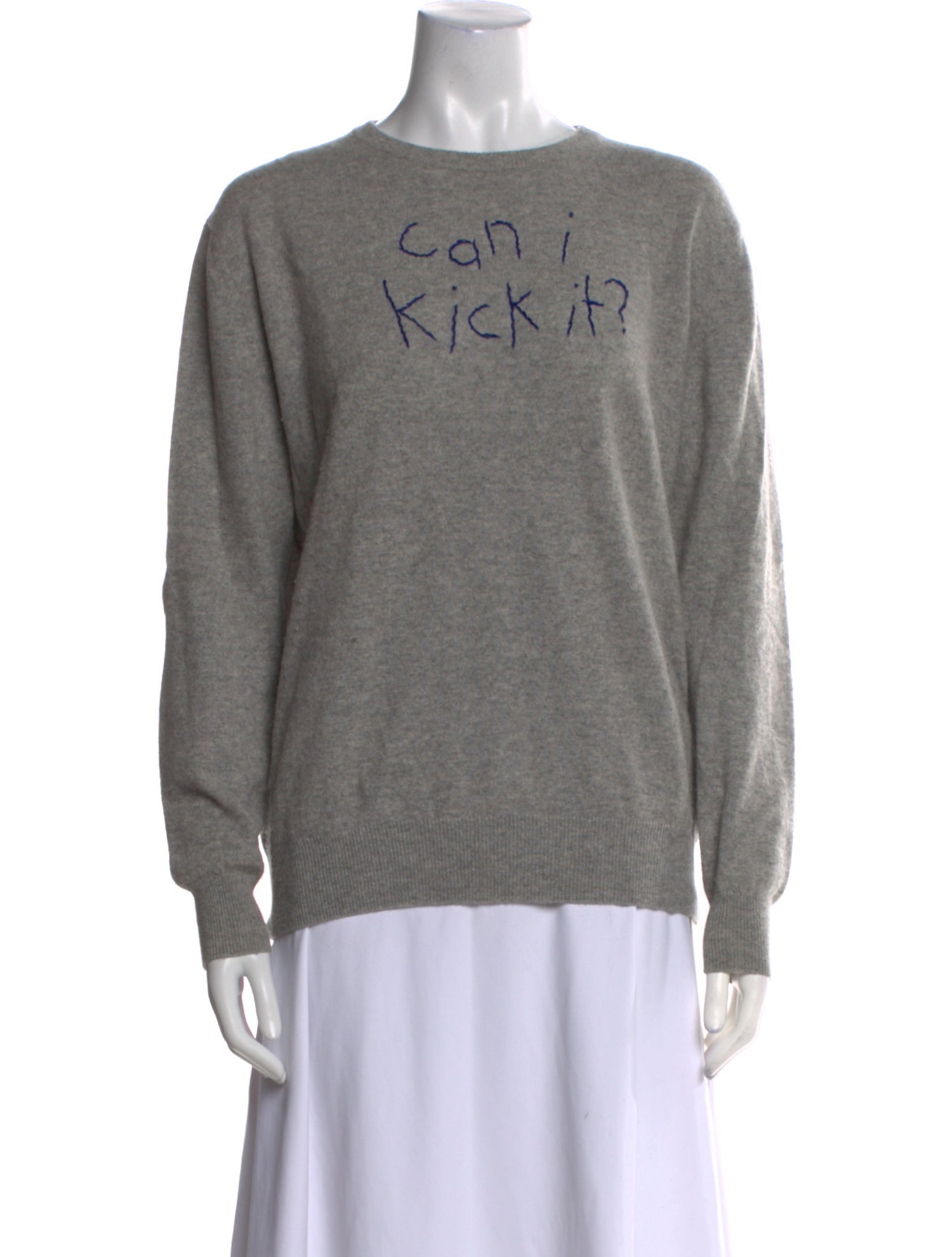 Lingua Franca Cashmere Graphic Print Sweater