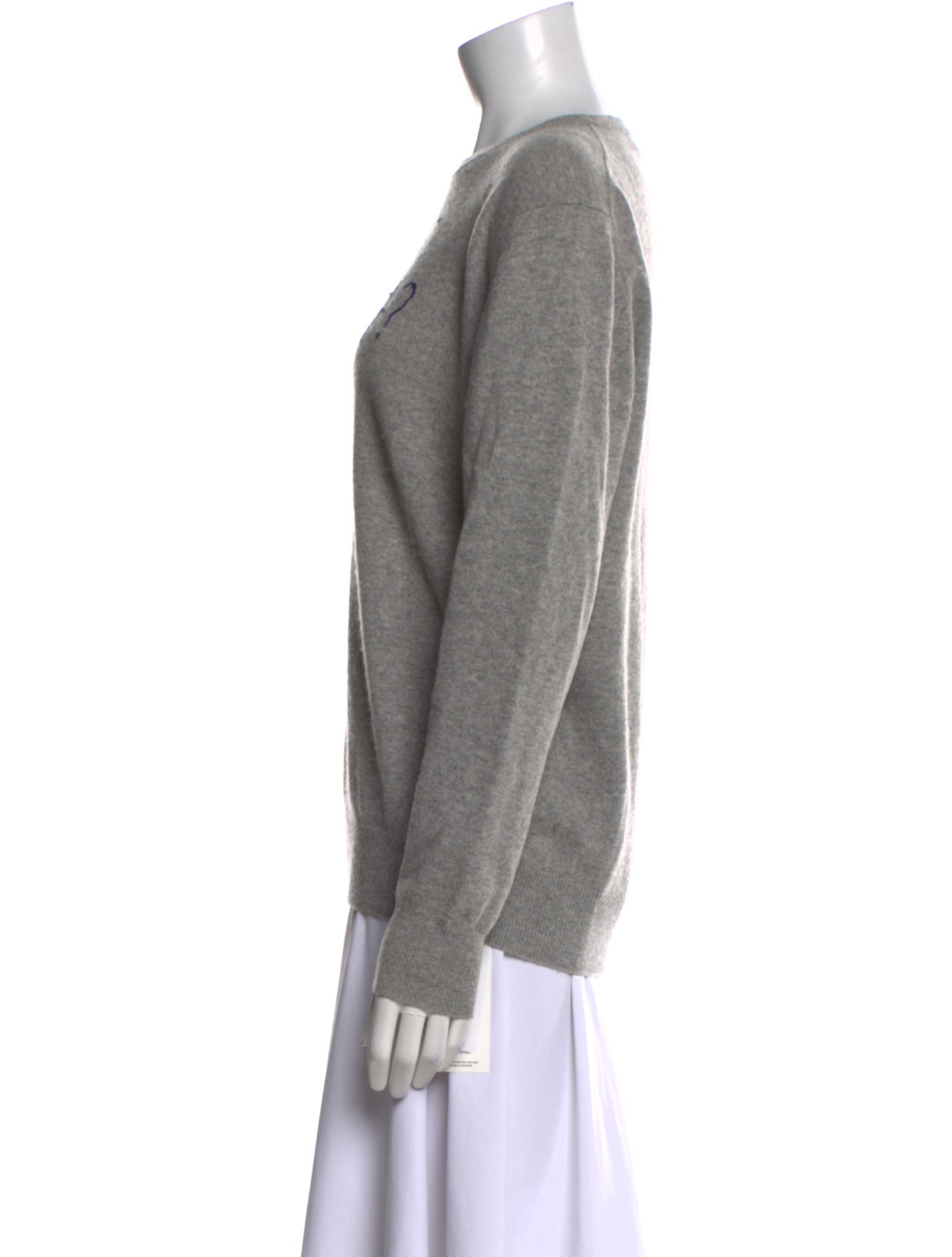 Lingua Franca Cashmere Graphic Print Sweater