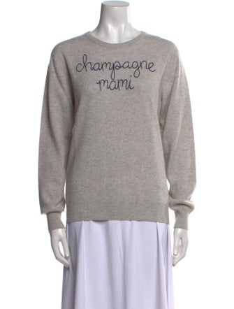 Lingua Franca Cashmere Graphic Print Sweater