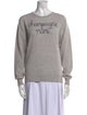 Lingua Franca Cashmere Graphic Print Sweater
