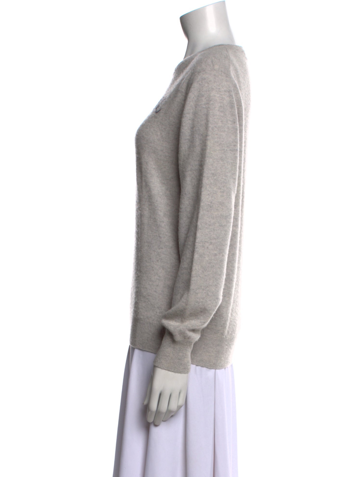 Lingua Franca Cashmere Graphic Print Sweater